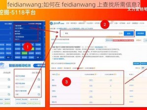 feidianwang;如何在 feidianwang 上查找所需信息？