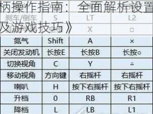 《极品飞车17》键盘与手柄操作指南：全面解析设置及游戏技巧》