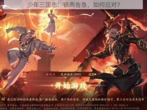 少年三国志：银两告急，如何应对？