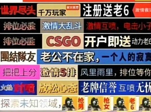 老婆不在家一个人寂寞 CSGO 文案：如何解决？