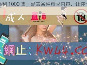 午放福利 1000 集，涵盖各种精彩内容，让你一次看个够