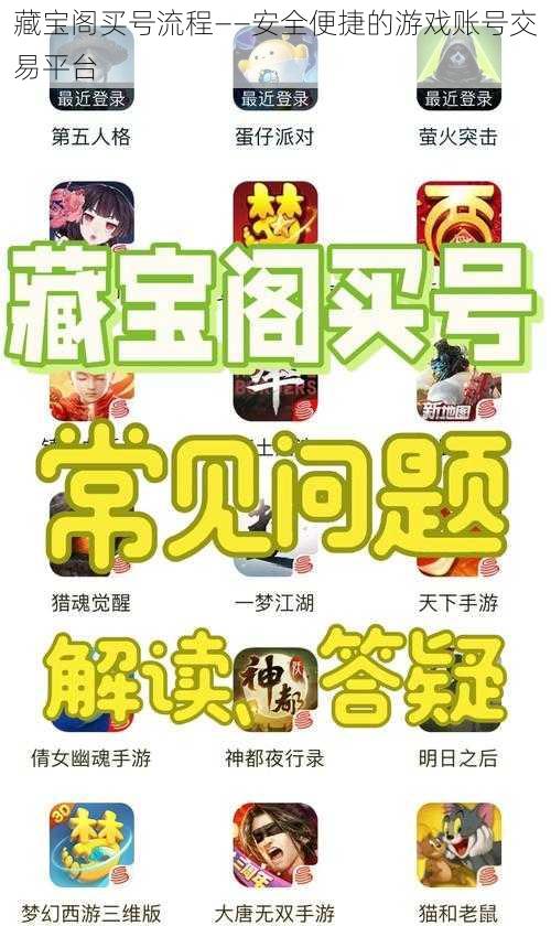 藏宝阁买号流程——安全便捷的游戏账号交易平台