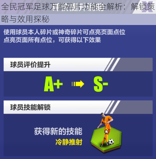 全民冠军足球万能碎片功能全解析：解锁策略与效用探秘