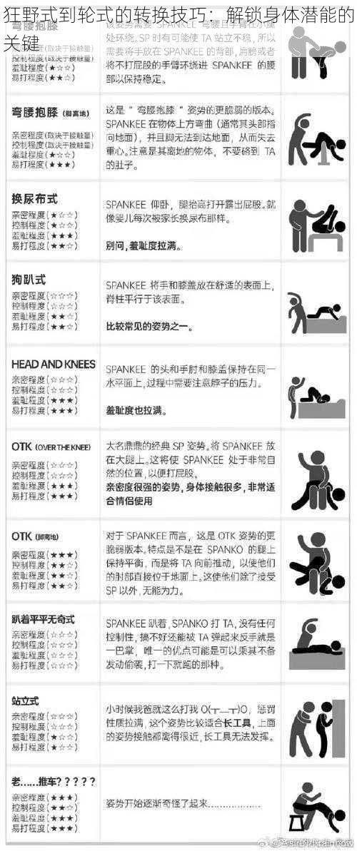 狂野式到轮式的转换技巧：解锁身体潜能的关键