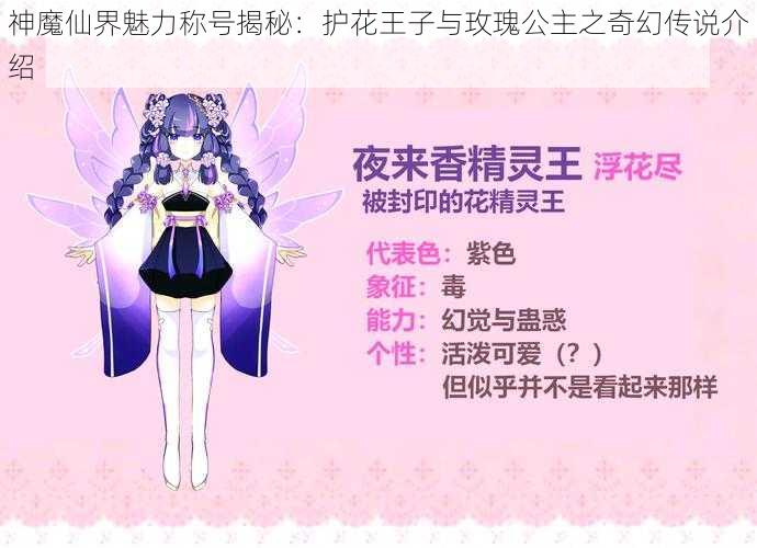 神魔仙界魅力称号揭秘：护花王子与玫瑰公主之奇幻传说介绍