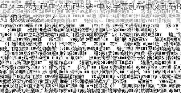 中文字幕乱码中文乱码B站-中文字幕乱码中文乱码B站 视频怎么了？