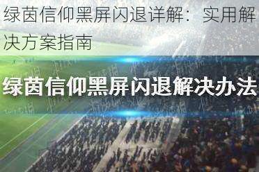 绿茵信仰黑屏闪退详解：实用解决方案指南