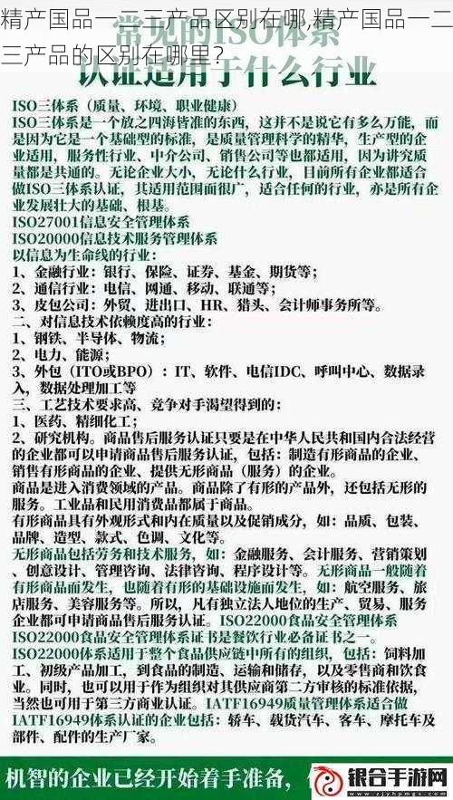 精产国品一二三产品区别在哪,精产国品一二三产品的区别在哪里？