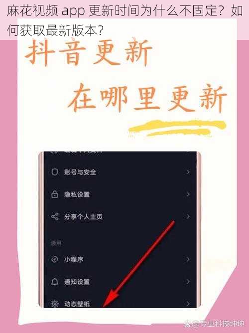 麻花视频 app 更新时间为什么不固定？如何获取最新版本？