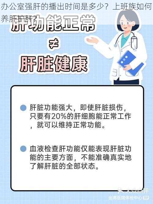 办公室强肝的播出时间是多少？上班族如何养肝护肝？