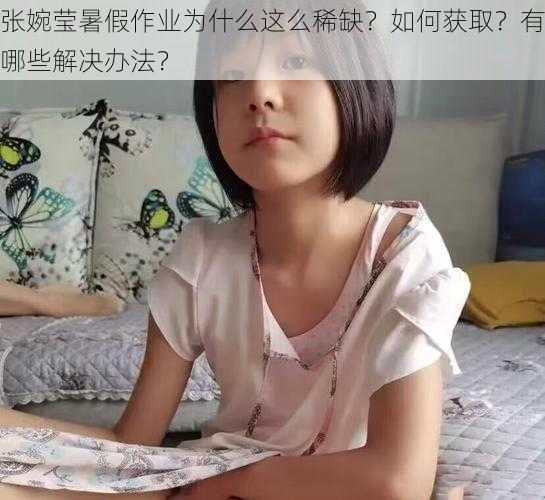 张婉莹暑假作业为什么这么稀缺？如何获取？有哪些解决办法？