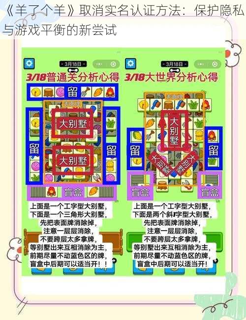 《羊了个羊》取消实名认证方法：保护隐私与游戏平衡的新尝试