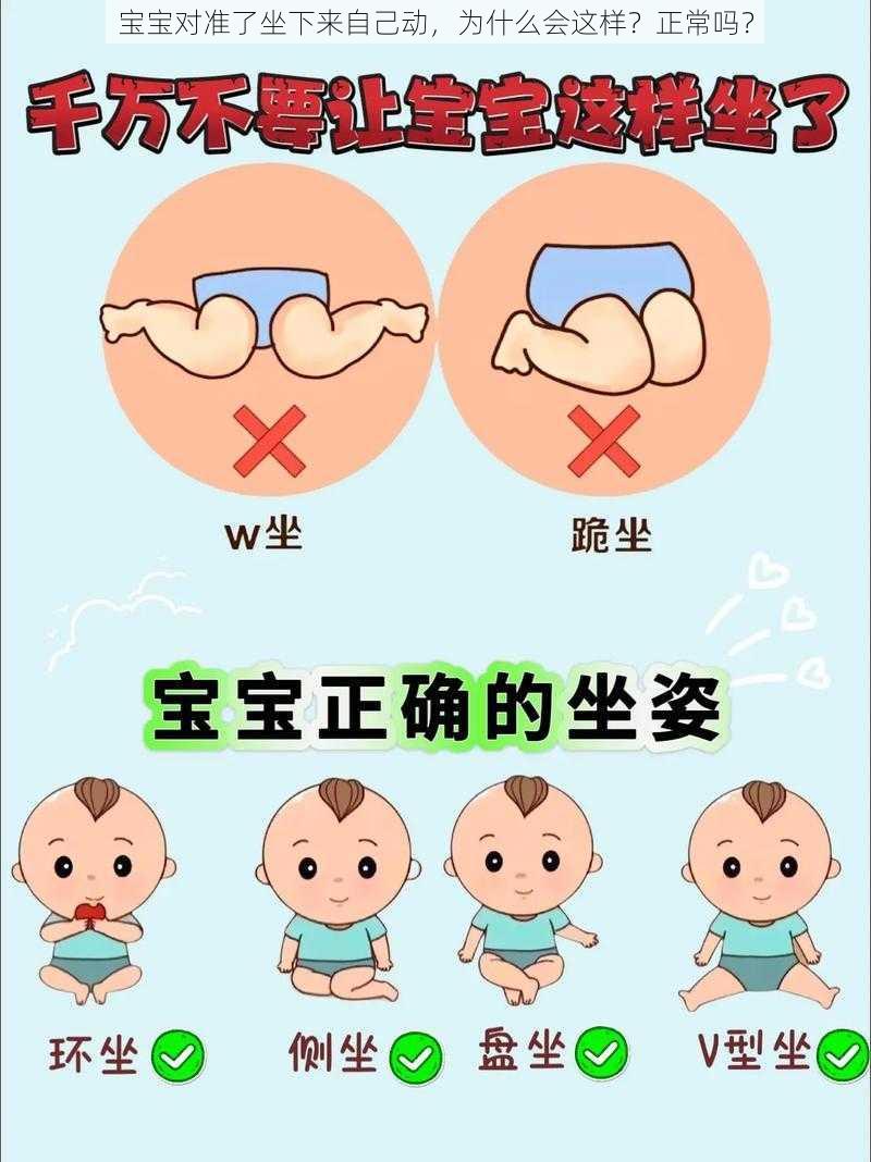 宝宝对准了坐下来自己动，为什么会这样？正常吗？