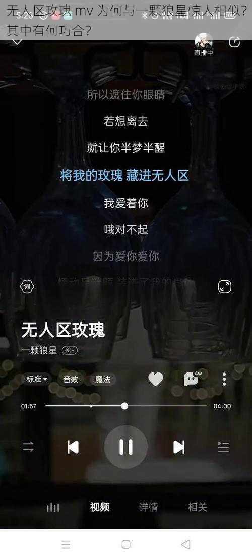 无人区玫瑰 mv 为何与一颗狼星惊人相似？其中有何巧合？