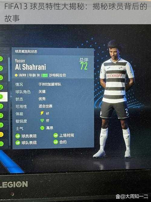 FIFA13 球员特性大揭秘：揭秘球员背后的故事