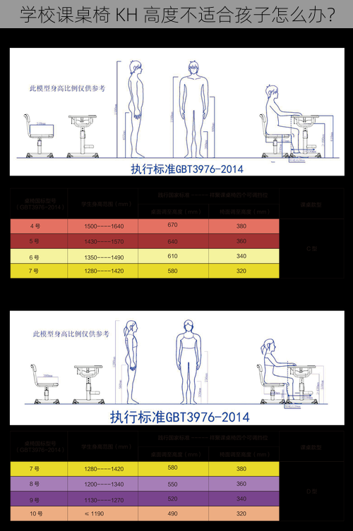 学校课桌椅 KH 高度不适合孩子怎么办？