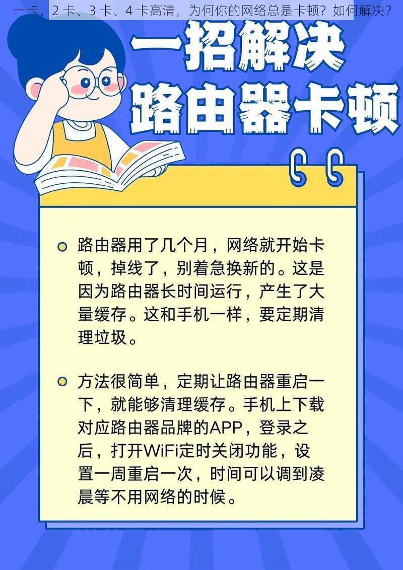 一卡、2 卡、3 卡、4 卡高清，为何你的网络总是卡顿？如何解决？