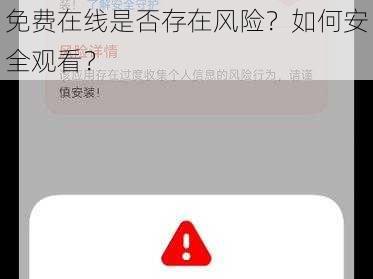 免费在线是否存在风险？如何安全观看？