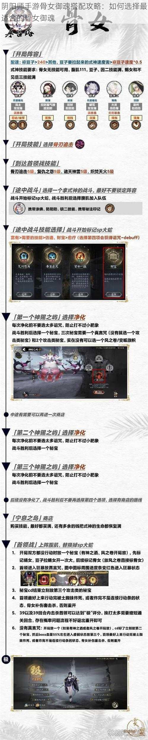 阴阳师手游骨女御魂搭配攻略：如何选择最适合的骨女御魂