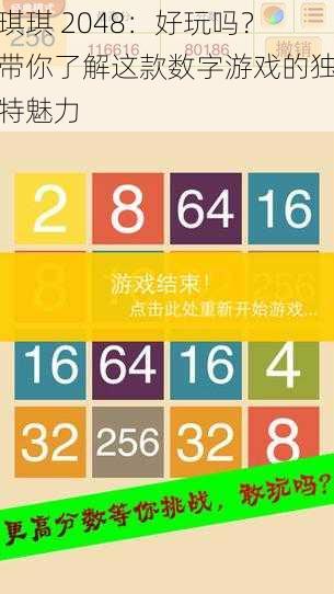 琪琪 2048：好玩吗？带你了解这款数字游戏的独特魅力