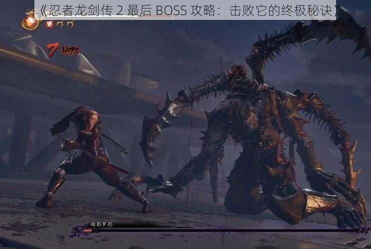 《忍者龙剑传 2 最后 BOSS 攻略：击败它的终极秘诀》