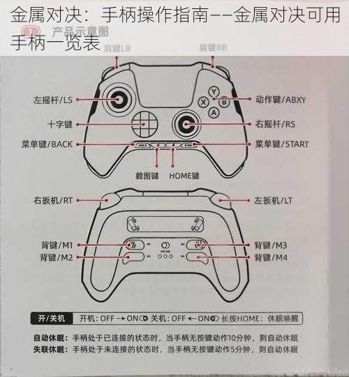 金属对决：手柄操作指南——金属对决可用手柄一览表